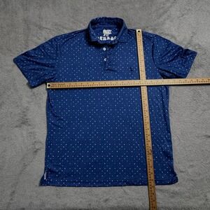 Tailor Byrd‎ Men's Billiard Print Golf Polo Shirt Moisture Wicking Size Medium
